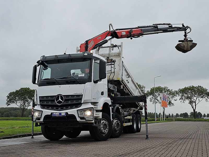 Mercedes-Benz AROCS 3243 FASSI F175A023 - 덤프트럭, 크레인 트럭 : 사진 1 Mercedes-Benz AROCS 3243 FASSI F175A023 - 덤프트럭, 크레인 트럭 : 사진 1