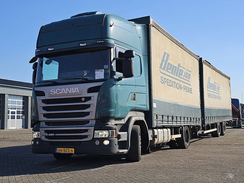 Scania R450 4X2 RETARDER COMBI - 커튼사이더 트럭 : 사진 1 Scania R450 4X2 RETARDER COMBI - 커튼사이더 트럭 : 사진 1