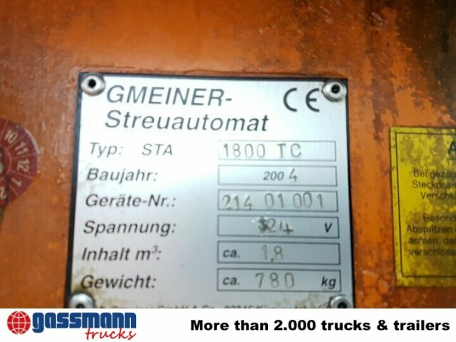 Gmeiner Streuautomat STA 1800 TC mit - 모래/ 소금 살포기 지자체/ 특수 차량 용 : 사진 4 Gmeiner Streuautomat STA 1800 TC mit - 모래/ 소금 살포기 지자체/ 특수 차량 용 : 사진 4