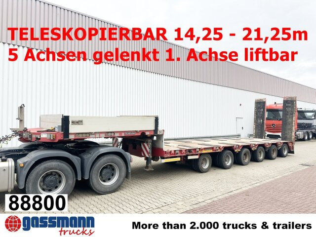 Goldhofer STZ-L 6-67/80 A, 6 Achsen, 86.000kg Ges.-Gew. - 저하대 세미 트레일러 : 사진 1 Goldhofer STZ-L 6-67/80 A, 6 Achsen, 86.000kg Ges.-Gew. - 저하대 세미 트레일러 : 사진 1