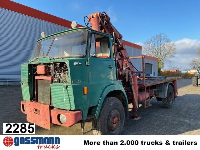 HENSCHEL F 161 AK 4x4 mit Kran Atlas AK 5007 - 드롭사이드/ 플랫베드 트럭, 크레인 트럭 : 사진 1 HENSCHEL F 161 AK 4x4 mit Kran Atlas AK 5007 - 드롭사이드/ 플랫베드 트럭, 크레인 트럭 : 사진 1