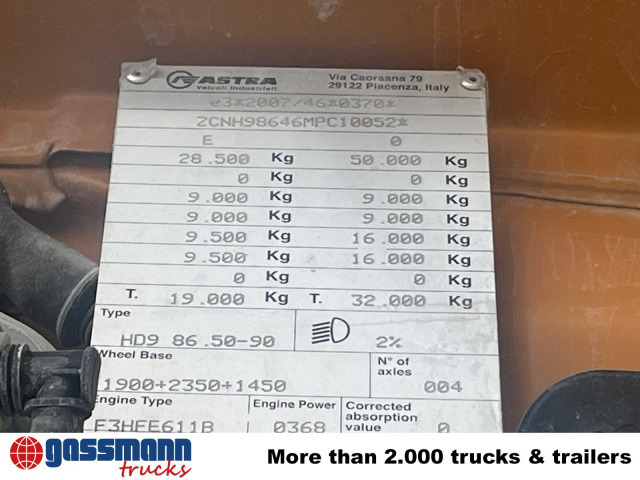 Iveco ASTRA HD9 86.50-90 8x6, Unfallschaden, Cursor 13 - 캡 새시 트럭 : 사진 5 Iveco ASTRA HD9 86.50-90 8x6, Unfallschaden, Cursor 13 - 캡 새시 트럭 : 사진 5