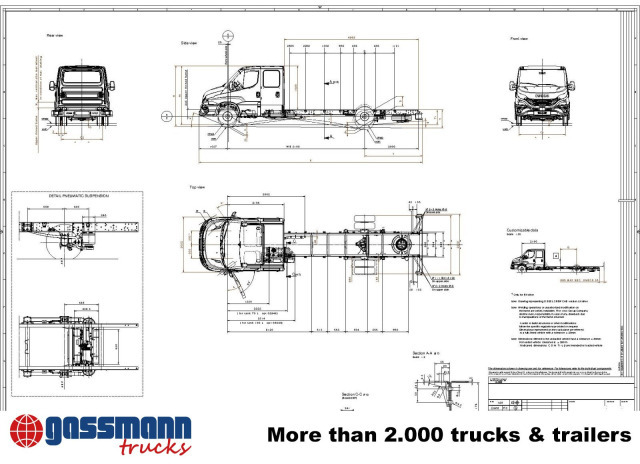 Iveco Daily 72C18H/P DK 4x2, Nebenantrieb - 캡 새시 트럭 : 사진 5 Iveco Daily 72C18H/P DK 4x2, Nebenantrieb - 캡 새시 트럭 : 사진 5