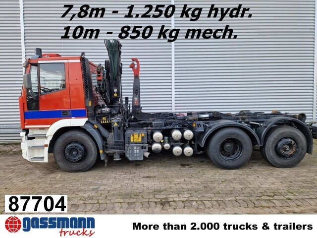 Iveco EuroTech 240E38 6x2-4, Lift-/Lenkachse, - 후크 리프트 트럭, 크레인 트럭 : 사진 1 Iveco EuroTech 240E38 6x2-4, Lift-/Lenkachse, - 후크 리프트 트럭, 크레인 트럭 : 사진 1
