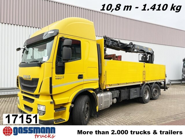 Iveco Stralis AS260SY48 6x2/4, Kran Palfinger PK18001L - 드롭사이드/ 플랫베드 트럭, 크레인 트럭 : 사진 1 Iveco Stralis AS260SY48 6x2/4, Kran Palfinger PK18001L - 드롭사이드/ 플랫베드 트럭, 크레인 트럭 : 사진 1
