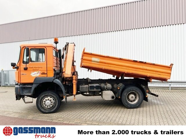 MAN 19.293 4x4 BL mit Kran Meiller MK77RS2 - 덤프트럭, 크레인 트럭 : 사진 2 MAN 19.293 4x4 BL mit Kran Meiller MK77RS2 - 덤프트럭, 크레인 트럭 : 사진 2