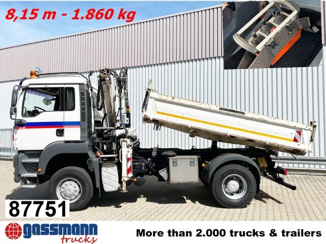 MAN TGA 18.440 4x4 BB mit Kran Atlas AK 165.2E, Funk - 덤프트럭, 크레인 트럭 : 사진 1 MAN TGA 18.440 4x4 BB mit Kran Atlas AK 165.2E, Funk - 덤프트럭, 크레인 트럭 : 사진 1