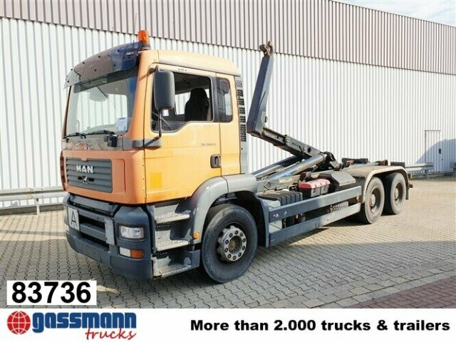 MAN TGA 26.363 FDC 6x4 BB - 후크 리프트 트럭 : 사진 1 MAN TGA 26.363 FDC 6x4 BB - 후크 리프트 트럭 : 사진 1