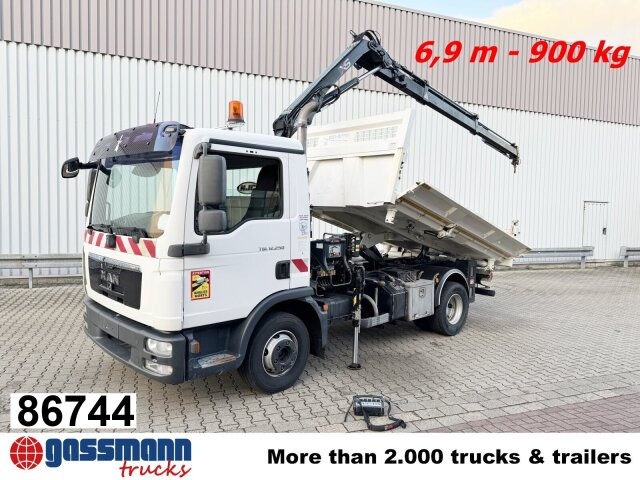 MAN TGL 12.250/340 4X2 BB, Bordmatik, Kran Hiab 066 - 덤프트럭, 크레인 트럭 : 사진 1 MAN TGL 12.250/340 4X2 BB, Bordmatik, Kran Hiab 066 - 덤프트럭, 크레인 트럭 : 사진 1
