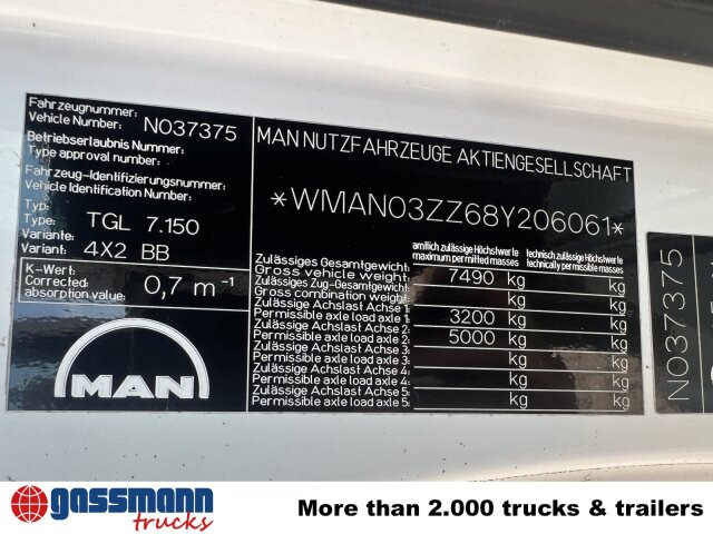 MAN TGL 7.150 4x2 BB mit LBW BÄR - 드롭사이드/ 플랫베드 트럭 : 사진 4 MAN TGL 7.150 4x2 BB mit LBW BÄR - 드롭사이드/ 플랫베드 트럭 : 사진 4