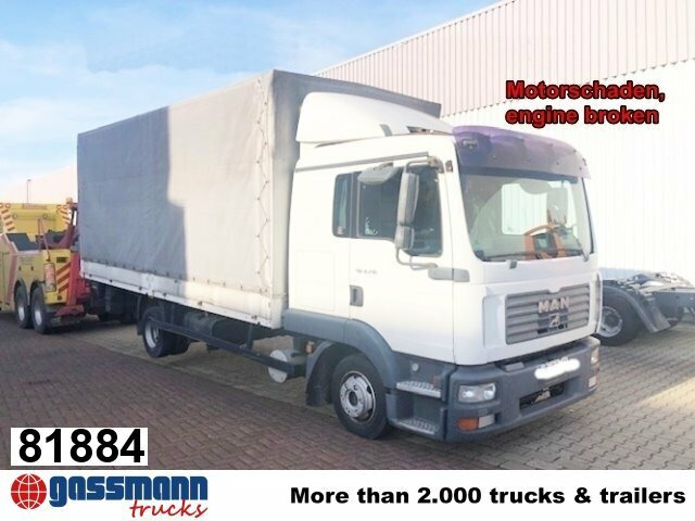 MAN TGL 8.210 BL 4x2 mit LBW, Motorschaden! - 드롭사이드/ 플랫베드 트럭 : 사진 1 MAN TGL 8.210 BL 4x2 mit LBW, Motorschaden! - 드롭사이드/ 플랫베드 트럭 : 사진 1