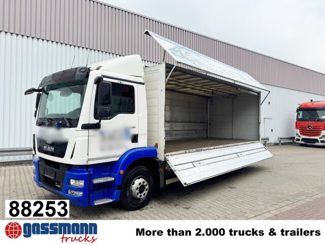 MAN TGM 15.250 4x2 LL, Getränkekoffer, Navi - 박스 트럭 : 사진 1 MAN TGM 15.250 4x2 LL, Getränkekoffer, Navi - 박스 트럭 : 사진 1