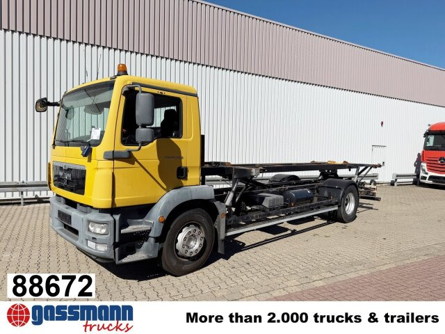 MAN TGM 18.290 4x2 LL, Hydr. Hubrahmen - 컨테이너 운반 장치/ 스와프 보디 트럭 : 사진 1 MAN TGM 18.290 4x2 LL, Hydr. Hubrahmen - 컨테이너 운반 장치/ 스와프 보디 트럭 : 사진 1