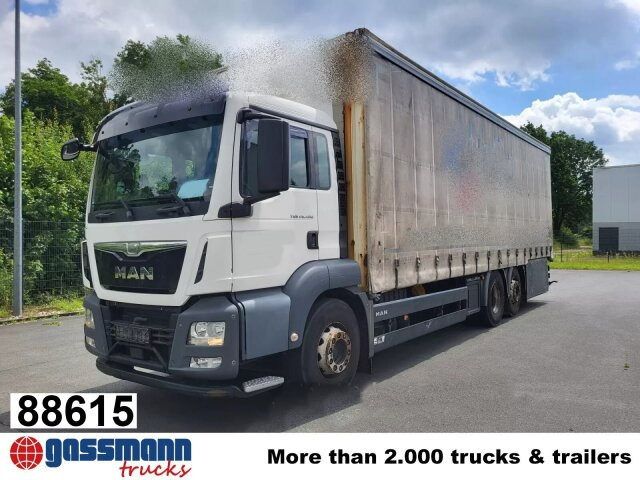MAN TGS 26.400 6x2-4 LL, Lenk-/Lift, Hubdach - 드롭사이드/ 플랫베드 트럭, 크레인 트럭 : 사진 1 MAN TGS 26.400 6x2-4 LL, Lenk-/Lift, Hubdach - 드롭사이드/ 플랫베드 트럭, 크레인 트럭 : 사진 1