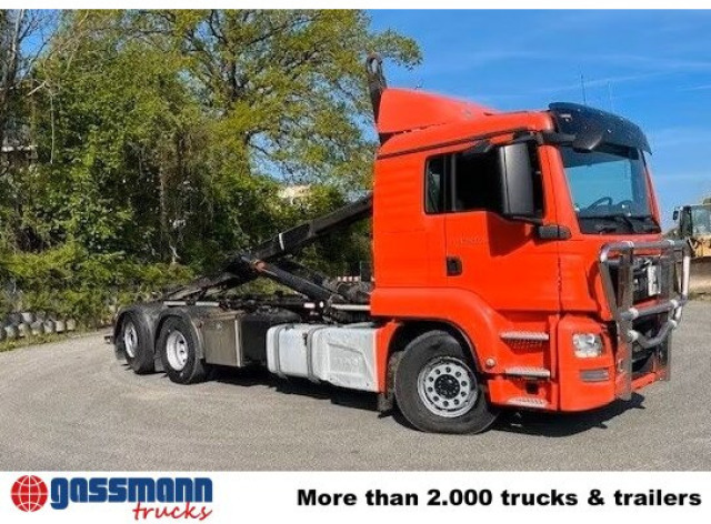 MAN TGS 26.480 6x2-4 BL, Intarder, Lenk-/Liftachse, - 후크 리프트 트럭 : 사진 2 MAN TGS 26.480 6x2-4 BL, Intarder, Lenk-/Liftachse, - 후크 리프트 트럭 : 사진 2