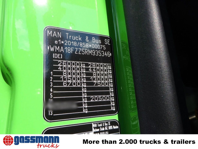 신규 후크 리프트 트럭 MAN TGS 26.520 6x2-2 BL, Liftachse : 사진 9