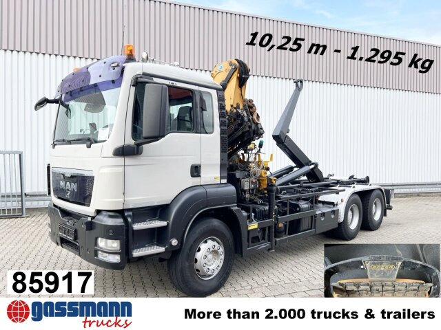 MAN TGS 33.440 6X4 BL mit Kran Effer 165-3S, Funk - 후크 리프트 트럭, 크레인 트럭 : 사진 1 MAN TGS 33.440 6X4 BL mit Kran Effer 165-3S, Funk - 후크 리프트 트럭, 크레인 트럭 : 사진 1