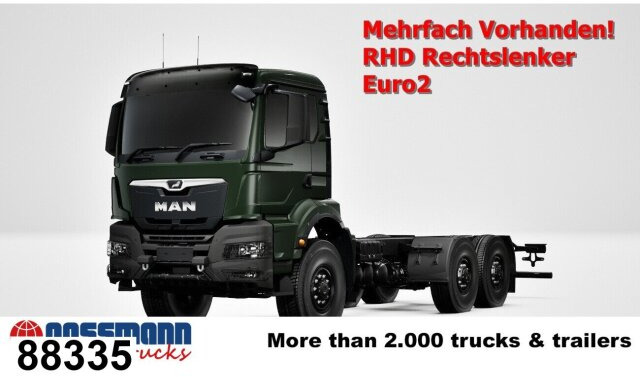 MAN TGS 33.440 6x6 BB CH RHD, Euro2, Rechtslenker, - 캡 새시 트럭 : 사진 1 MAN TGS 33.440 6x6 BB CH RHD, Euro2, Rechtslenker, - 캡 새시 트럭 : 사진 1