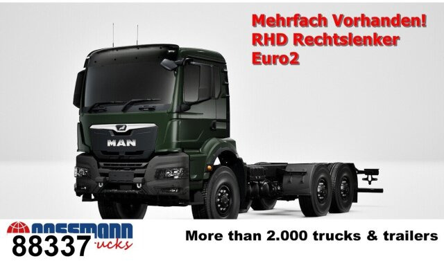 MAN TGS 33.440 6x6 BB CH RHD, Euro2, Rechtslenker, - 캡 새시 트럭 : 사진 1 MAN TGS 33.440 6x6 BB CH RHD, Euro2, Rechtslenker, - 캡 새시 트럭 : 사진 1