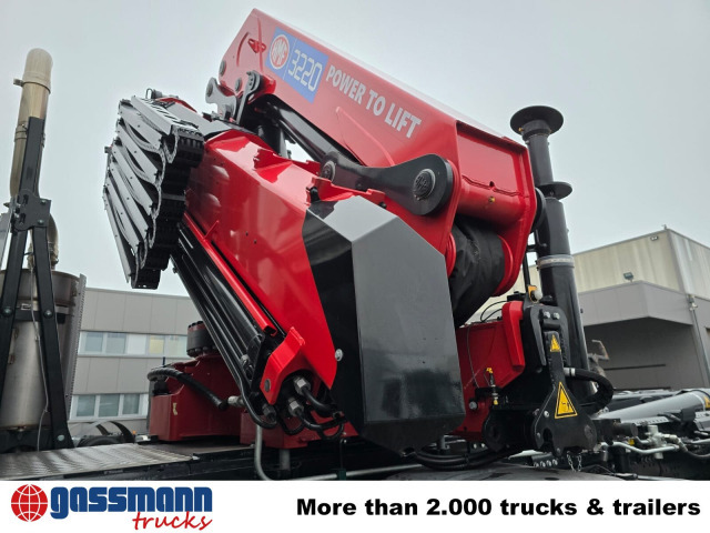 MAN TGS 35.480 8X4 BL, Intarder, Kran HMF 3220-K6, - 후크 리프트 트럭, 크레인 트럭 : 사진 5 MAN TGS 35.480 8X4 BL, Intarder, Kran HMF 3220-K6, - 후크 리프트 트럭, 크레인 트럭 : 사진 5
