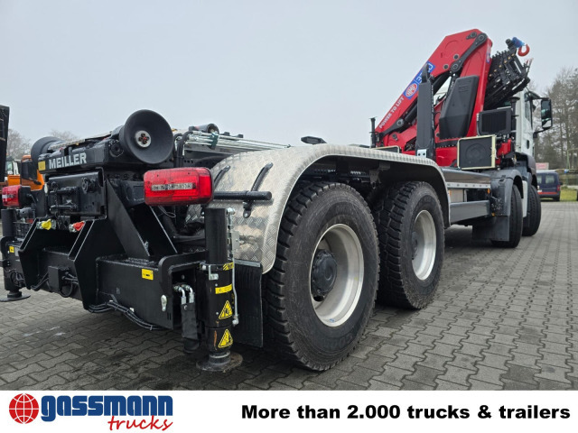 MAN TGS 35.480 8X4 BL, Intarder, Kran HMF 3220-K6, - 후크 리프트 트럭, 크레인 트럭 : 사진 2 MAN TGS 35.480 8X4 BL, Intarder, Kran HMF 3220-K6, - 후크 리프트 트럭, 크레인 트럭 : 사진 2