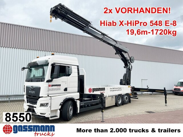 MAN TGX 26.510 6x2-4 LL, Kran Hiab X-HiPro 548 E-8, - 드롭사이드/ 플랫베드 트럭, 크레인 트럭 : 사진 1 MAN TGX 26.510 6x2-4 LL, Kran Hiab X-HiPro 548 E-8, - 드롭사이드/ 플랫베드 트럭, 크레인 트럭 : 사진 1