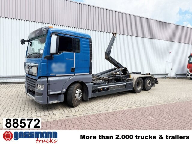 MAN TGX 26.580 6x2-4 BL, Intarder, Lenk-/Liftachse, - 후크 리프트 트럭 : 사진 1 MAN TGX 26.580 6x2-4 BL, Intarder, Lenk-/Liftachse, - 후크 리프트 트럭 : 사진 1