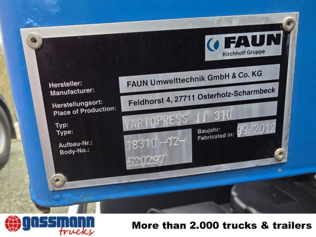 Mercedes-Benz Actros 2032 LA 4x4, Faun Variopress 310 ca. - 쓰레기차 : 사진 4 Mercedes-Benz Actros 2032 LA 4x4, Faun Variopress 310 ca. - 쓰레기차 : 사진 4