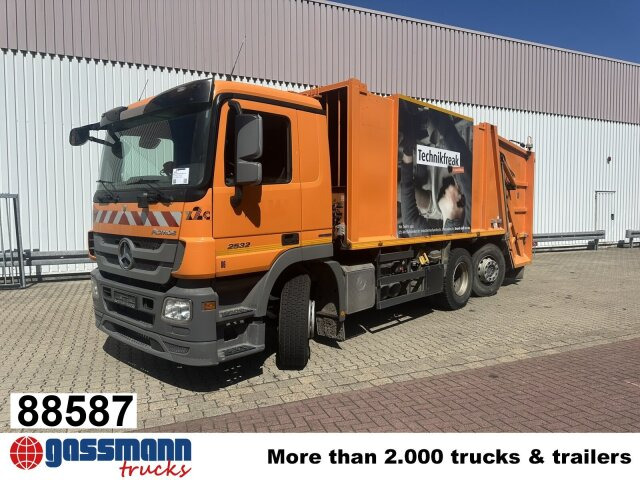 Mercedes-Benz Actros 2532/41 L 6x2, EEV, Lenkachse, Haller X2C - 쓰레기차 : 사진 1 Mercedes-Benz Actros 2532/41 L 6x2, EEV, Lenkachse, Haller X2C - 쓰레기차 : 사진 1