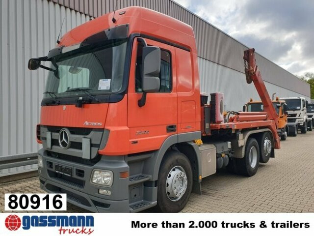 Mercedes-Benz Actros 2544 L 6x2, ADR, Retarder, Lenkachse - 스킵 로더 트럭 : 사진 1 Mercedes-Benz Actros 2544 L 6x2, ADR, Retarder, Lenkachse - 스킵 로더 트럭 : 사진 1