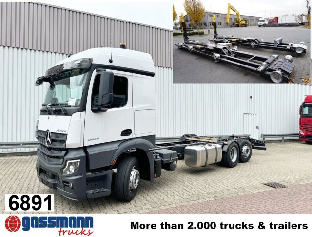 Mercedes-Benz Actros 2545 L 6x2, Lenk-/Liftachse, StreamSpace, - 후크 리프트 트럭 : 사진 1 Mercedes-Benz Actros 2545 L 6x2, Lenk-/Liftachse, StreamSpace, - 후크 리프트 트럭 : 사진 1