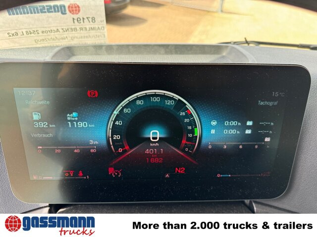 Mercedes-Benz Actros 2548 L 6x2, Retarder, Lenk-/Liftachse, - 후크 리프트 트럭 : 사진 5 Mercedes-Benz Actros 2548 L 6x2, Retarder, Lenk-/Liftachse, - 후크 리프트 트럭 : 사진 5