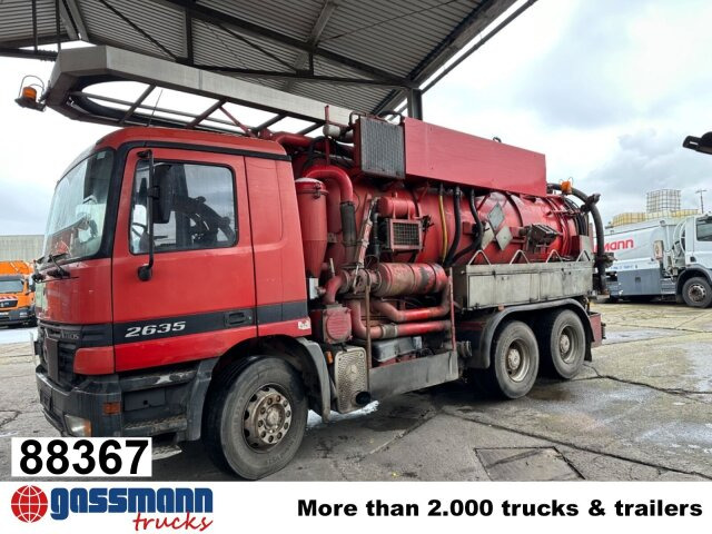 Mercedes-Benz Actros 2635 6x4, Kutschke Saug- und Spülwagen - 거리 청소 차량 : 사진 1 Mercedes-Benz Actros 2635 6x4, Kutschke Saug- und Spülwagen - 거리 청소 차량 : 사진 1