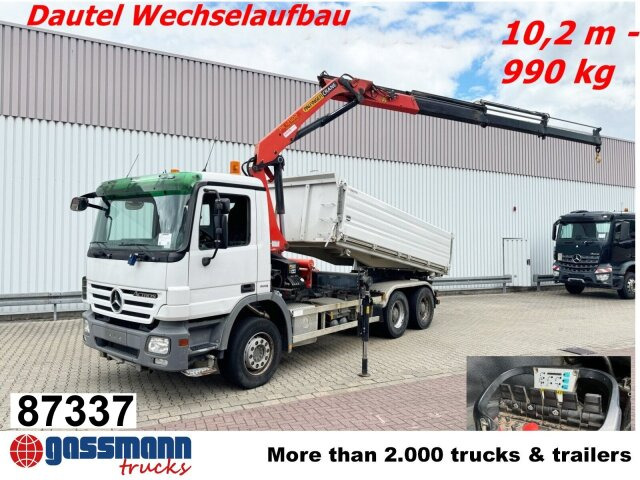 Mercedes-Benz Actros 2644/48 LK 6x4, Dautel Wechselsystem, - 덤프트럭, 크레인 트럭 : 사진 1 Mercedes-Benz Actros 2644/48 LK 6x4, Dautel Wechselsystem, - 덤프트럭, 크레인 트럭 : 사진 1