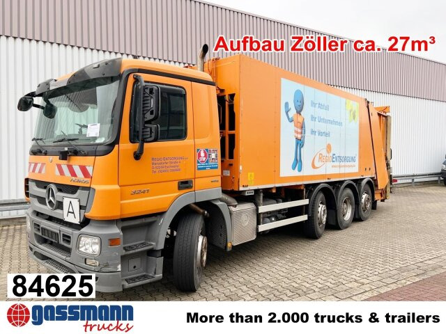 Mercedes-Benz Actros 3241 L 8x2/6, 2x Lenkachse, Zöller - 쓰레기차 : 사진 1 Mercedes-Benz Actros 3241 L 8x2/6, 2x Lenkachse, Zöller - 쓰레기차 : 사진 1