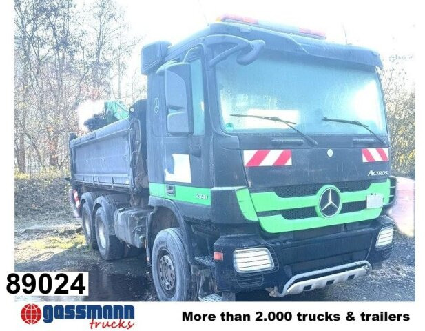 Mercedes-Benz Actros 3341 K 6x4, Bormatik links, Heckkran Penz - 덤프트럭, 크레인 트럭 : 사진 1 Mercedes-Benz Actros 3341 K 6x4, Bormatik links, Heckkran Penz - 덤프트럭, 크레인 트럭 : 사진 1