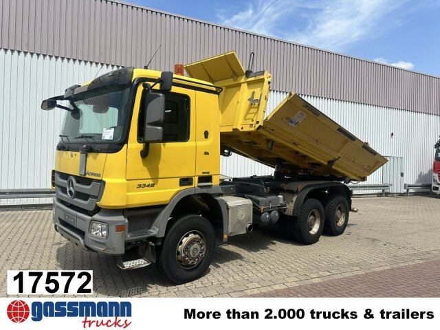 Mercedes-Benz Actros 3348 AK 6x6, Bordmatik links - 덤프트럭 : 사진 1 Mercedes-Benz Actros 3348 AK 6x6, Bordmatik links - 덤프트럭 : 사진 1