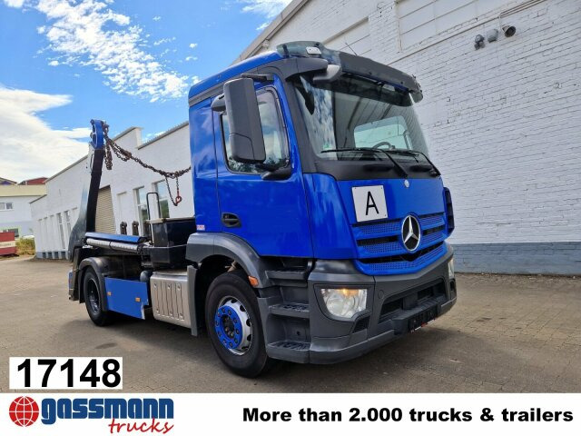 Mercedes-Benz Antos 1840 L, Gergen Teleskopabsetzkipper Adonis - 스킵 로더 트럭 : 사진 1 Mercedes-Benz Antos 1840 L, Gergen Teleskopabsetzkipper Adonis - 스킵 로더 트럭 : 사진 1