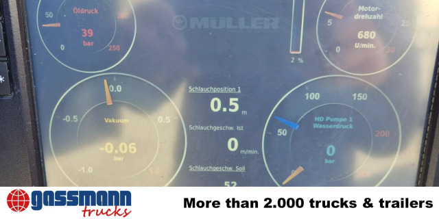 Mercedes-Benz Arocs 1843 L 4x2, Müller Canalmaster ca. 8m³, - 거리 청소 차량 : 사진 2 Mercedes-Benz Arocs 1843 L 4x2, Müller Canalmaster ca. 8m³, - 거리 청소 차량 : 사진 2