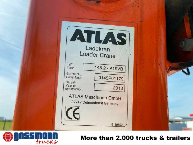 Mercedes-Benz Arocs 2545 L/6x2/4, Atlas Kran, 145.2-A19 VB, - 드롭사이드/ 플랫베드 트럭, 크레인 트럭 : 사진 2 Mercedes-Benz Arocs 2545 L/6x2/4, Atlas Kran, 145.2-A19 VB, - 드롭사이드/ 플랫베드 트럭, 크레인 트럭 : 사진 2