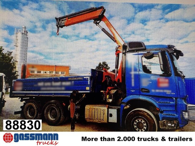 Mercedes-Benz Arocs 2640 LK 6x4, Alu-Bordwände, Kran - 덤프트럭, 크레인 트럭 : 사진 1 Mercedes-Benz Arocs 2640 LK 6x4, Alu-Bordwände, Kran - 덤프트럭, 크레인 트럭 : 사진 1