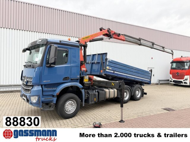 Mercedes-Benz Arocs 2640 LK 6x4, Alu-Bordwände, Kran - 덤프트럭, 크레인 트럭 : 사진 1 Mercedes-Benz Arocs 2640 LK 6x4, Alu-Bordwände, Kran - 덤프트럭, 크레인 트럭 : 사진 1