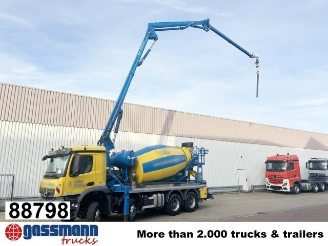 Mercedes-Benz Arocs 3246 B 8x4 Stetter Mischer 7m³, Pumpe 25m - 콘크리트 믹서 트럭 : 사진 1 Mercedes-Benz Arocs 3246 B 8x4 Stetter Mischer 7m³, Pumpe 25m - 콘크리트 믹서 트럭 : 사진 1