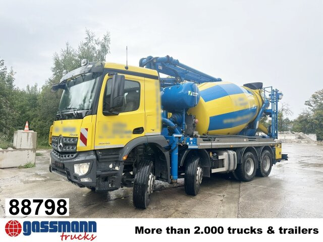 Mercedes-Benz Arocs 3246 B 8x4 Stetter Mischer 7m³, Pumpe 25m - 콘크리트 믹서 트럭 : 사진 1 Mercedes-Benz Arocs 3246 B 8x4 Stetter Mischer 7m³, Pumpe 25m - 콘크리트 믹서 트럭 : 사진 1
