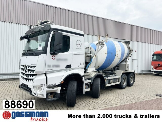 Mercedes-Benz Arocs 3251 8x4/4, Betonmischer Liebherr ca. 9m³ - 콘크리트 믹서 트럭 : 사진 1 Mercedes-Benz Arocs 3251 8x4/4, Betonmischer Liebherr ca. 9m³ - 콘크리트 믹서 트럭 : 사진 1