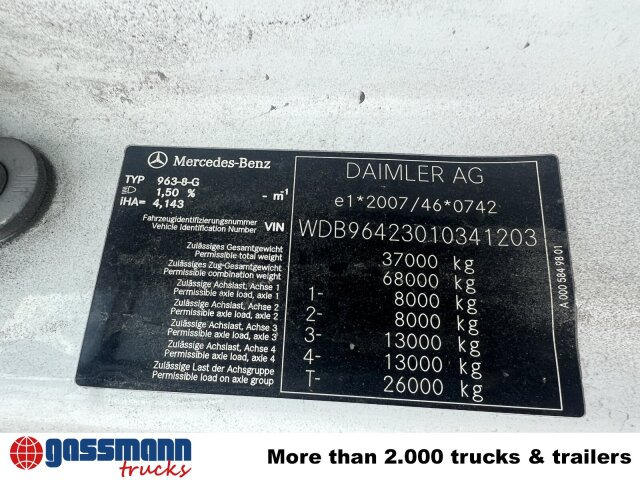 Mercedes-Benz Arocs 3253 K 8x4/4, Retarder, Stahlmulde ca. - 덤프 : 사진 2 Mercedes-Benz Arocs 3253 K 8x4/4, Retarder, Stahlmulde ca. - 덤프 : 사진 2