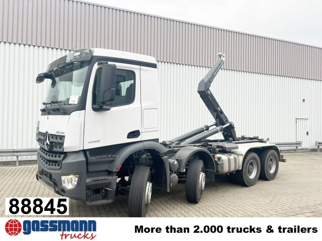 Mercedes-Benz Arocs 4142/48  8x4/4, Grounder, Meiller RS26 - 후크 리프트 트럭 : 사진 1 Mercedes-Benz Arocs 4142/48  8x4/4, Grounder, Meiller RS26 - 후크 리프트 트럭 : 사진 1