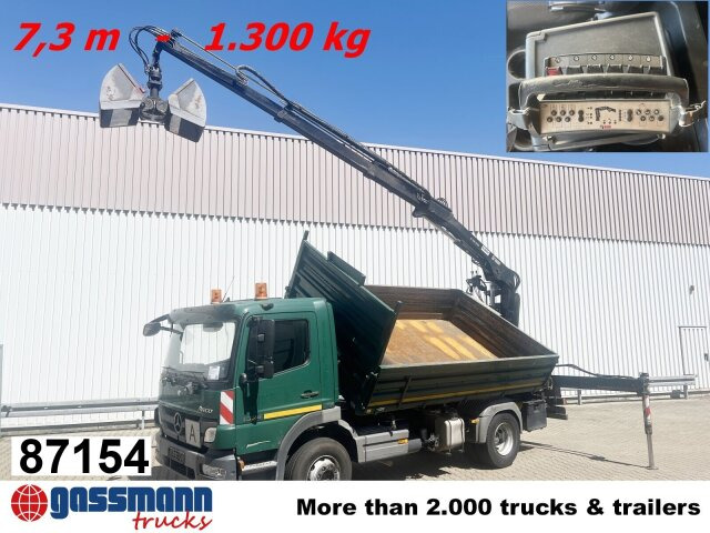 Mercedes-Benz Atego 1624/27 4x2, Heckkran Hiab 099 BS-2 HiDuo, - 덤프트럭, 크레인 트럭 : 사진 1 Mercedes-Benz Atego 1624/27 4x2, Heckkran Hiab 099 BS-2 HiDuo, - 덤프트럭, 크레인 트럭 : 사진 1