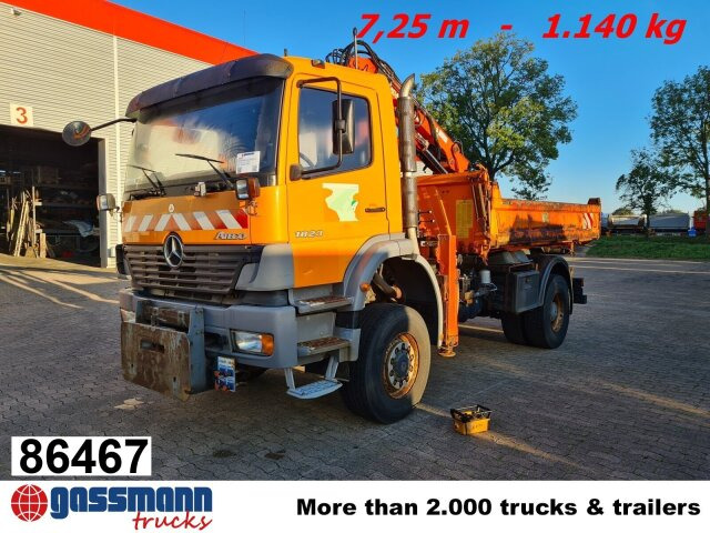 Mercedes-Benz Atego 1823 AK 4x4 mit Kran Atlas 85.2, Funk, - 덤프트럭, 크레인 트럭 : 사진 1 Mercedes-Benz Atego 1823 AK 4x4 mit Kran Atlas 85.2, Funk, - 덤프트럭, 크레인 트럭 : 사진 1