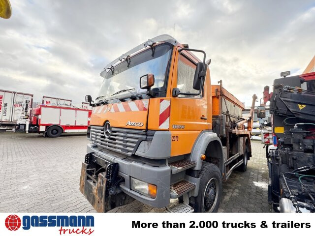 Mercedes-Benz Atego 1828 4x4, Tele-Absetzer, - 스킵 로더 트럭 : 사진 3 Mercedes-Benz Atego 1828 4x4, Tele-Absetzer, - 스킵 로더 트럭 : 사진 3